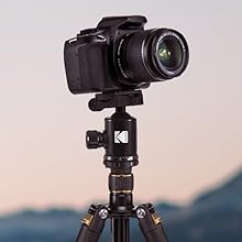 Kodak Photo gear 63 tripod monopod with ball head 360 Bluetooth remote