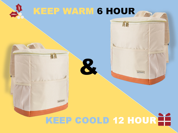 Insulated Cooler Backpack Outdoor - Leak Proof Backpack Cooler 30 Cans, Waterproof Lightweight