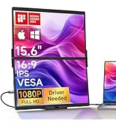 JSAUX FlipGo Pro Laptop Screen Extender, 15.6" 1080P FHD IPS Dual Portable Monitor, Triple Screen...