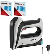 Arrow T50DCD Cordless Staple Gun Kit, Electric Stapler with 3750 Pieces T50 1/4", 3/8", 1/2" Stap...