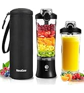 Portable Blender Personal Juicer for Shakes and Smoothies - 20 OZ Electric Protein Shaker Bottle ...