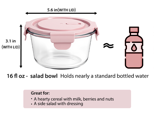 small glass tupperware