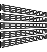 QiaoYoubang 5 Pack of 1U Vented Blank Panel - Steel Blank Rack Mount Panel Spacer for 19in Server...