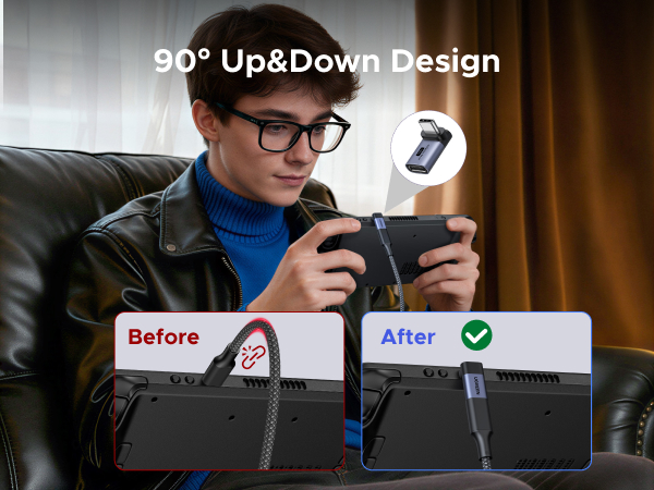 Right Angle USB-C Adapter