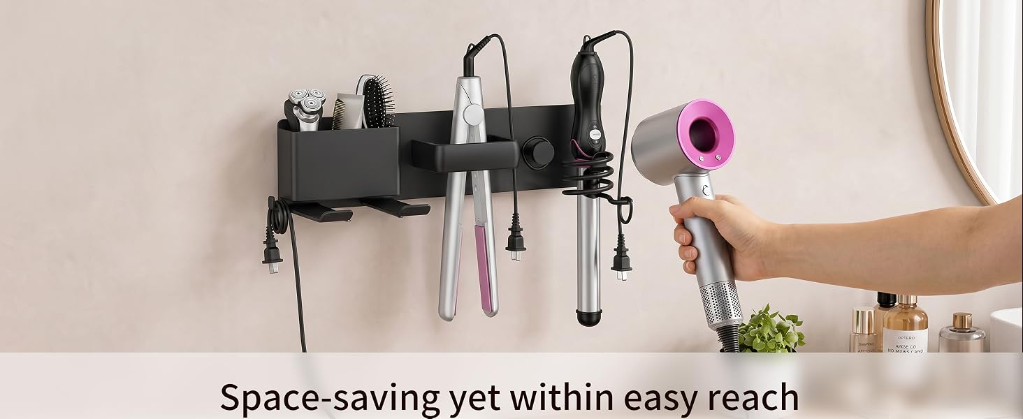Hair Dryer Holder Wall Mounted
