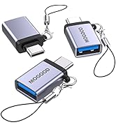 MOGOOD 3 Pack USB C to USB Adapter, USB A to USB C Adapter, USB C Converter for MacBook Pro 2021 ...