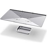 Geesta Grill Grease Tray Set, Stainless Steel Grill Replacement Parts, 24" - 27" Adjustable Grill...