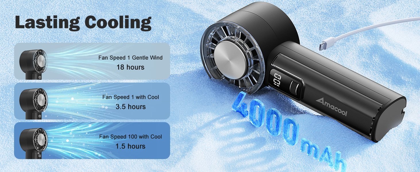 handheld portable fan