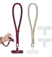 KITANIS 2 Pack Phone Lanyard,2×Phone Wrist Strap,4×Tether Tabs,Universal Cell Phone Multifuctiona...