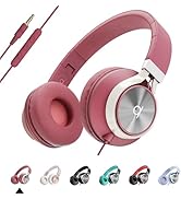 ARTIX CL750 On-Ear Headphones Wired with Mic and Volume Control — Noise Isolating Corded Over Ear...