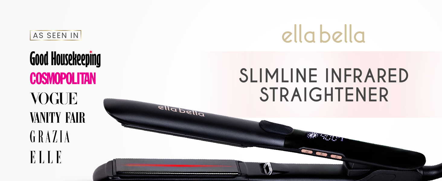 Titanium Flat Iron Hair Straightener Small Infrared Black 1