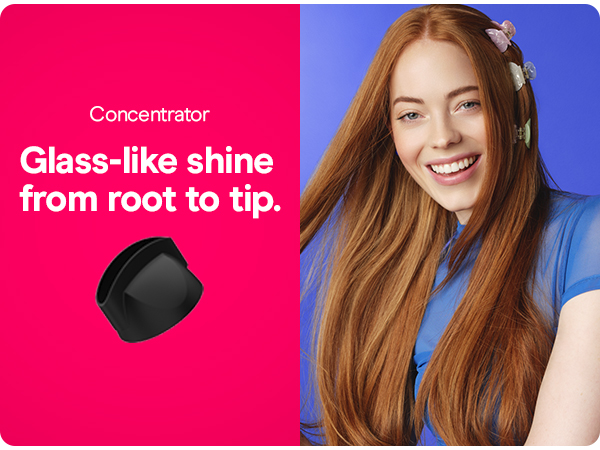glass-like shine from root to tip.