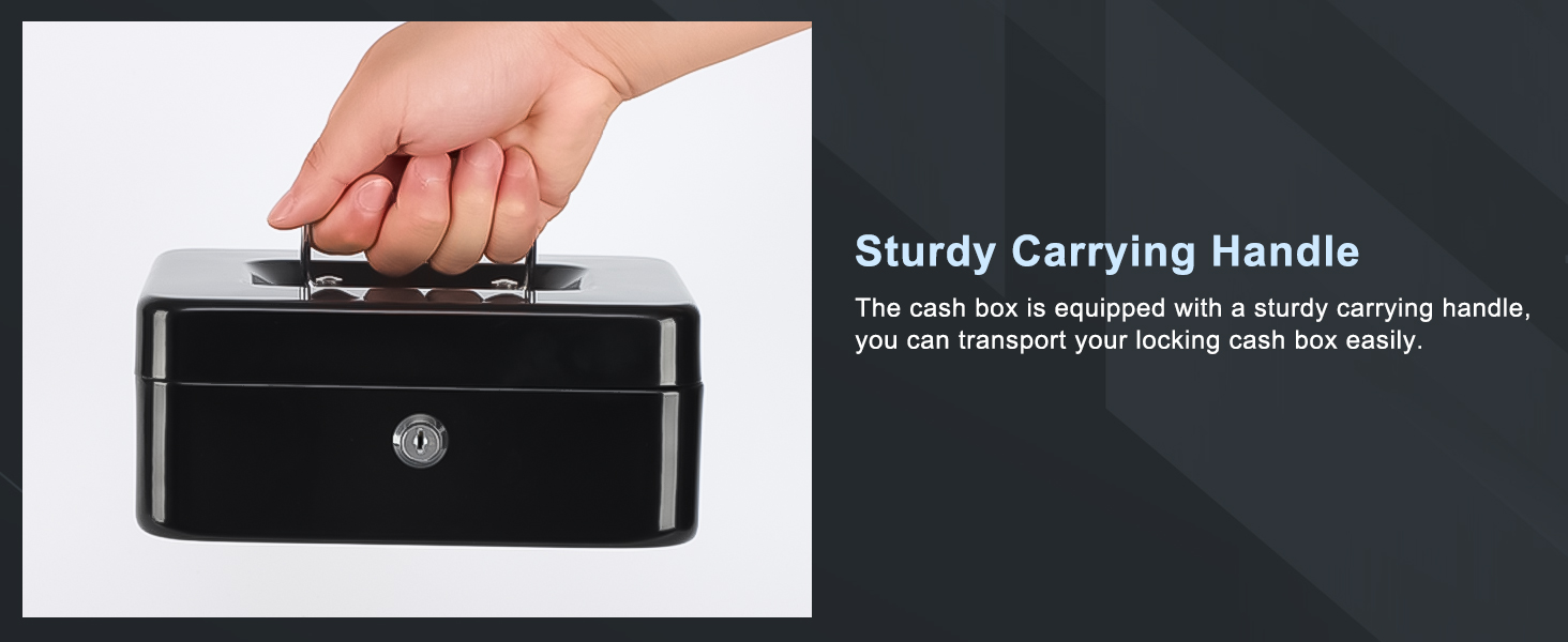 cash box with key
