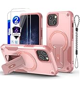 for iPhone 13/iPhone 14 case[Compatible with MagSafe][with 2 * 9H Tempered Glass Screen Protector...