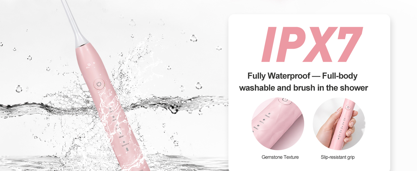 IPX7 waterproof electric toothbrush