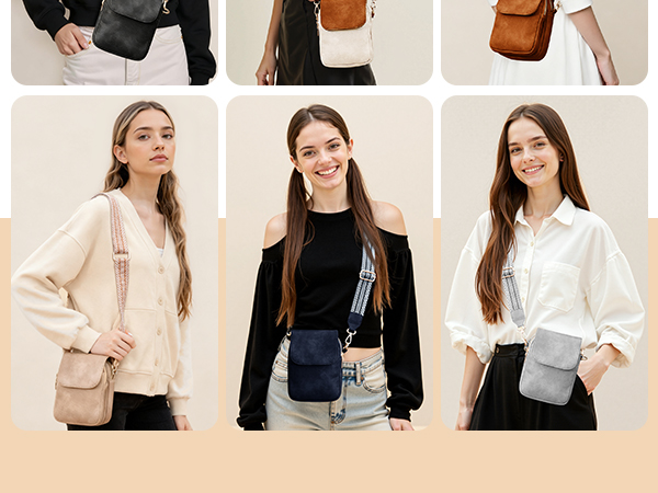 small leather crossbody bags for women