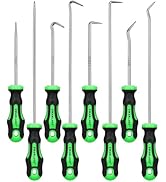 8-Piece Mini Hook and Pick Set, 4PCS 8.6'' &amp; 4PCS 5.7'' Precision Automotive Picks Tools Set for ...