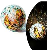 Lily's Home Gazing Ball - 10" Glass Globe with Solar Powered Lights - Outdoor Solar Lights for Ya...