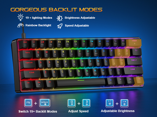 Light up keyboard rgb keyboard and mouse