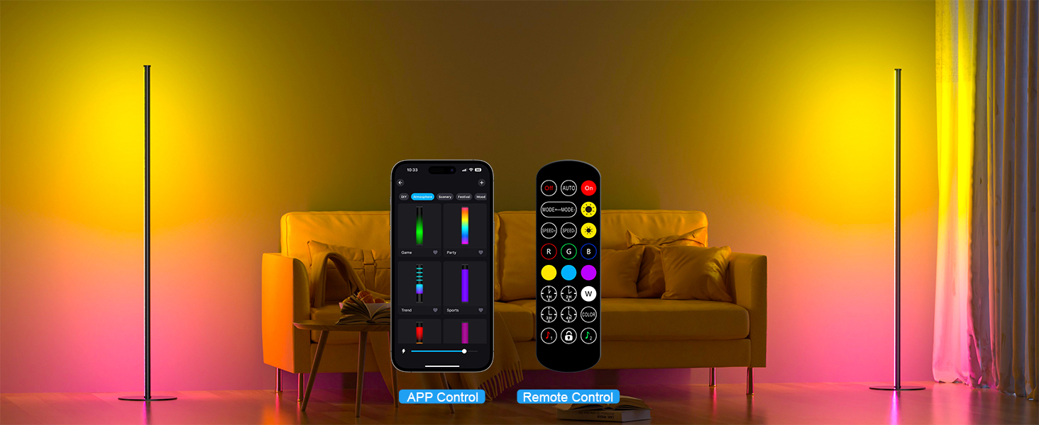 corner led lamp