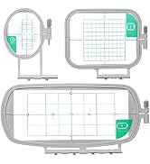 YEQIN Embroidery Hoops 3 in 1 Set (SA431+SA432+SA434) for Brother SE625 SE600 SE425 SE400 PE550D ...