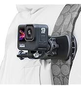 SUREWO 360° Rotation Backpack Strap Mount Quick Clip Mount Compatible with GoPro Hero 11,10,9,8,7...