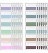 240 Pcs Sticky Index Tabs, Colored Book Sticky Tabs for Notebooks, Repositionable Page Tabs for N...