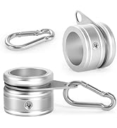 Flag Pole Rings, Aluminum Alloy Flag Pole Clips Swivels 360° Rotating Anti Wrap Mounting Ring wit...