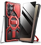 TONGATE Magnetic for Samsung Galaxy S25 Ultra Case with Privacy Screen Protector, [Compatible wit...