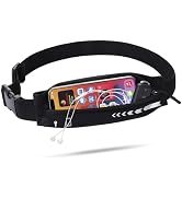 USHAKE Slim Running Belt for Women Men-Runners Phone Holder Pack Expandable, Adjustable, Bo...