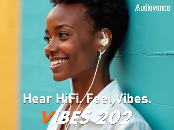 Audiovance Vibes 202 Clear_HiFi Wired Earbuds