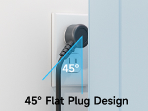 flat plug power strip