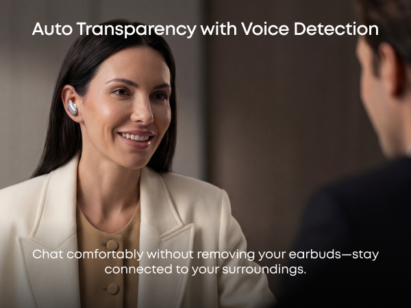 Auto Transparency with Voice Detection