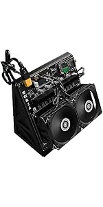 Bitcoin Home Miner NerdQX 8.1 T 138W Solo Miner with 3 Fans and Four BM1370 ASIC Chips Dual-Fan Plug...