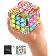 Power Your Fun Cubik LED Flashing Cube Memory Game - Electronic Handheld Game, 5 Brain Memory Gam...