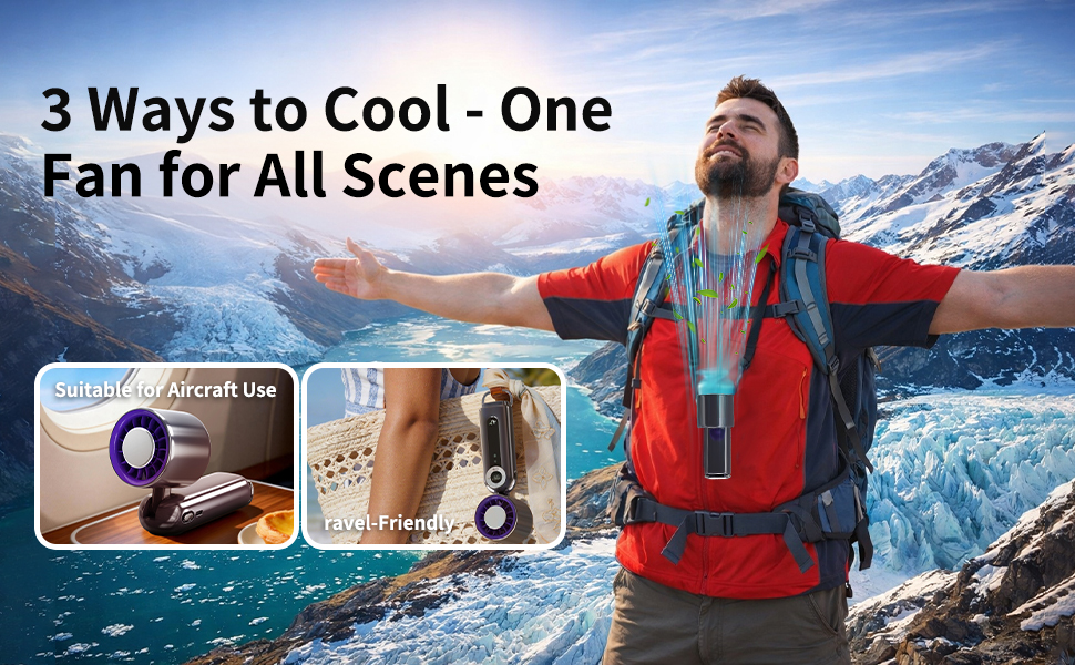 3 Ways to Cool - One Fan for All Scenes-