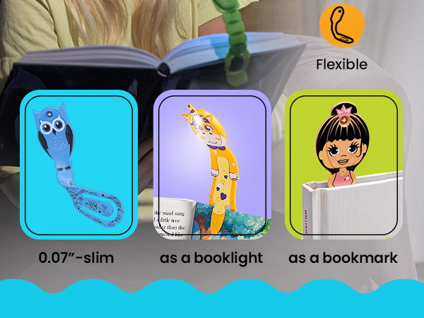 holder bookmark erasable pen bookworm stuffed animal cow booklight ipad penguin page and lap