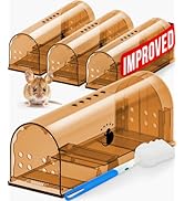 Motel Mouse Humane Mouse Traps No Kill Live Catch and Release 4 Pack - Reusable, Easy to Use &amp; Cl...