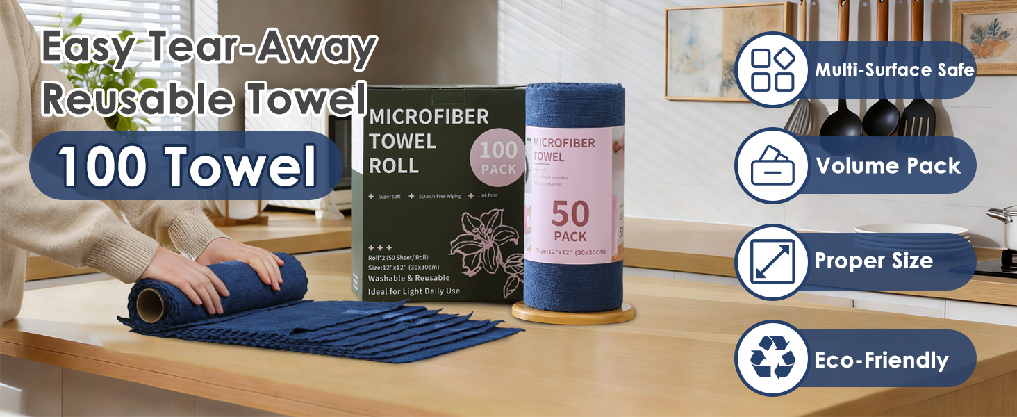 Navy Blue Cleaning Rags