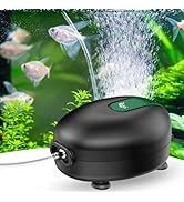 AQQA Aquarium Air Pump Quiet Fish Tank Aerator Pump Powerful Oxygen Pump Single Outlet Air Pump f...