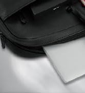 15.6-inch Laptop Bag (T200) - Water Resistant Leather Messenger Bag with Padded Device Compartmen...