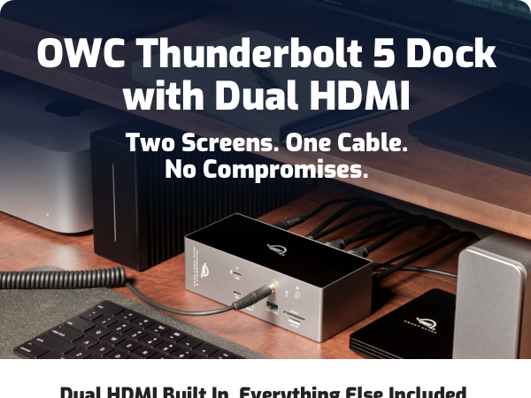 THUNDERBOLT 5 DUAL HDMI DOCK DOCKING STATION USB 4 , TRIPLE DISPLAY, DUAL DISPLAY