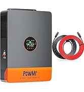 10000W Split-Phase Solar Inverter 48V to 120V/240V, 10kW Power Inverter Charger &amp; 50 Feet 10awg S...