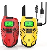 Inspireyes Walkie Talkies for Kids Rechargeable, Long Range 2 Way Radio, Outdoor Beach Camping Ro...