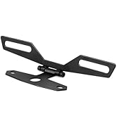 Klanata Motorcycle License Plate Mount, Folding License Plate Tail Light Holder Rear Bracket Moun...