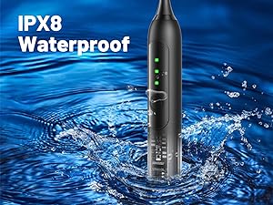 IPX8 waterproof rating