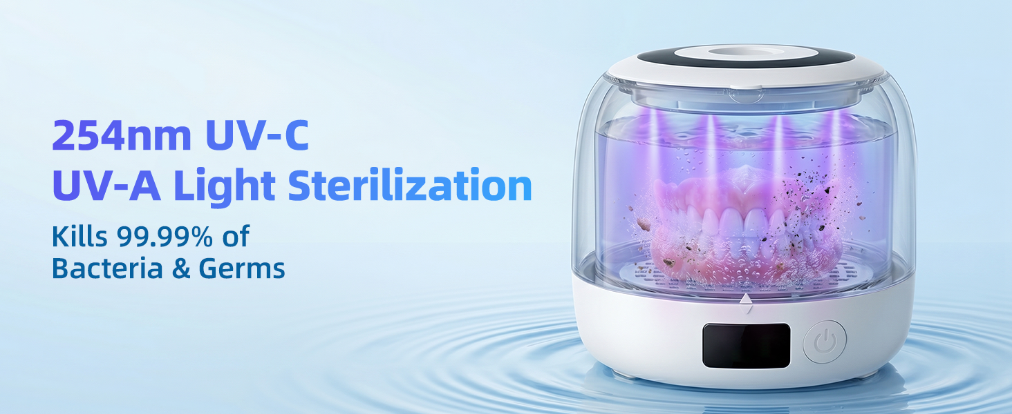 254nm UV-C + UV-A Light Sterilization
