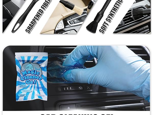 car detailing brush kit