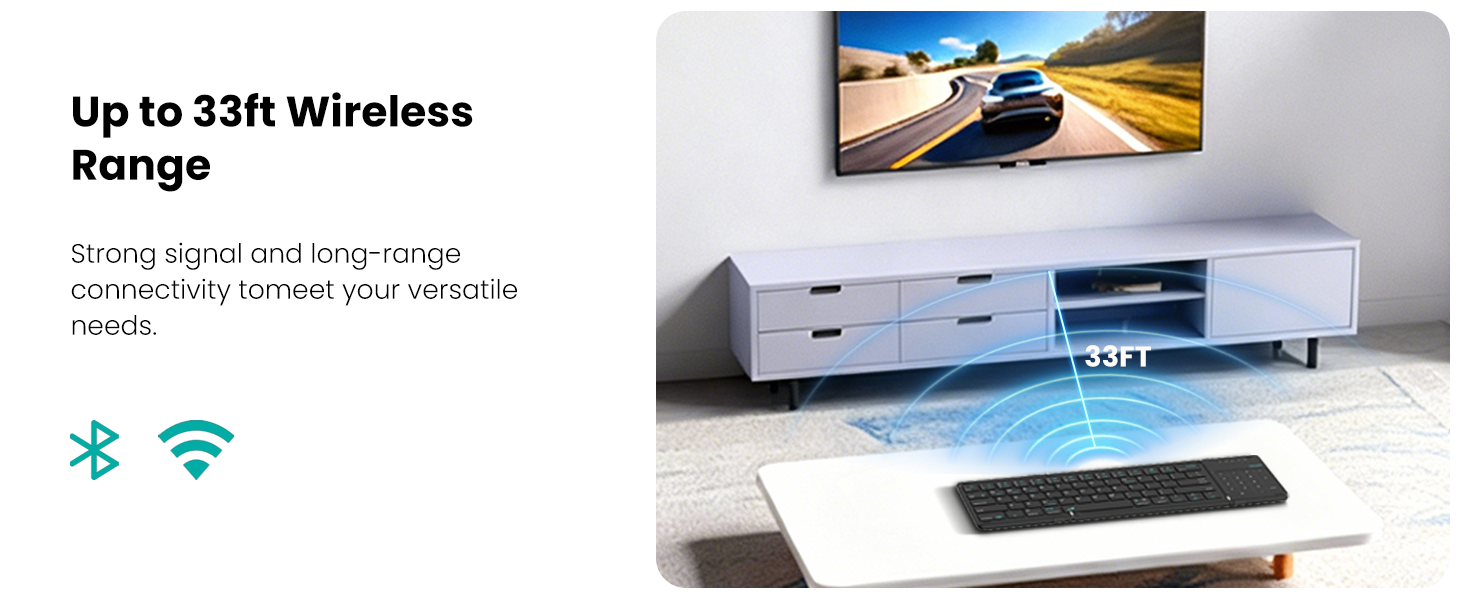 Strong signal and long-range connectivity to meet your versatile needs.