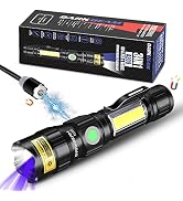 DARKBEAM A200 UV 365nm Flashlights USB Magnetic Rechargeable LED 3 in 1 Blacklight, Ultraviolet W...